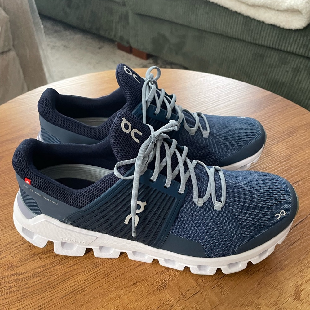 On Running Blue Athletic Shoes Cloudswift